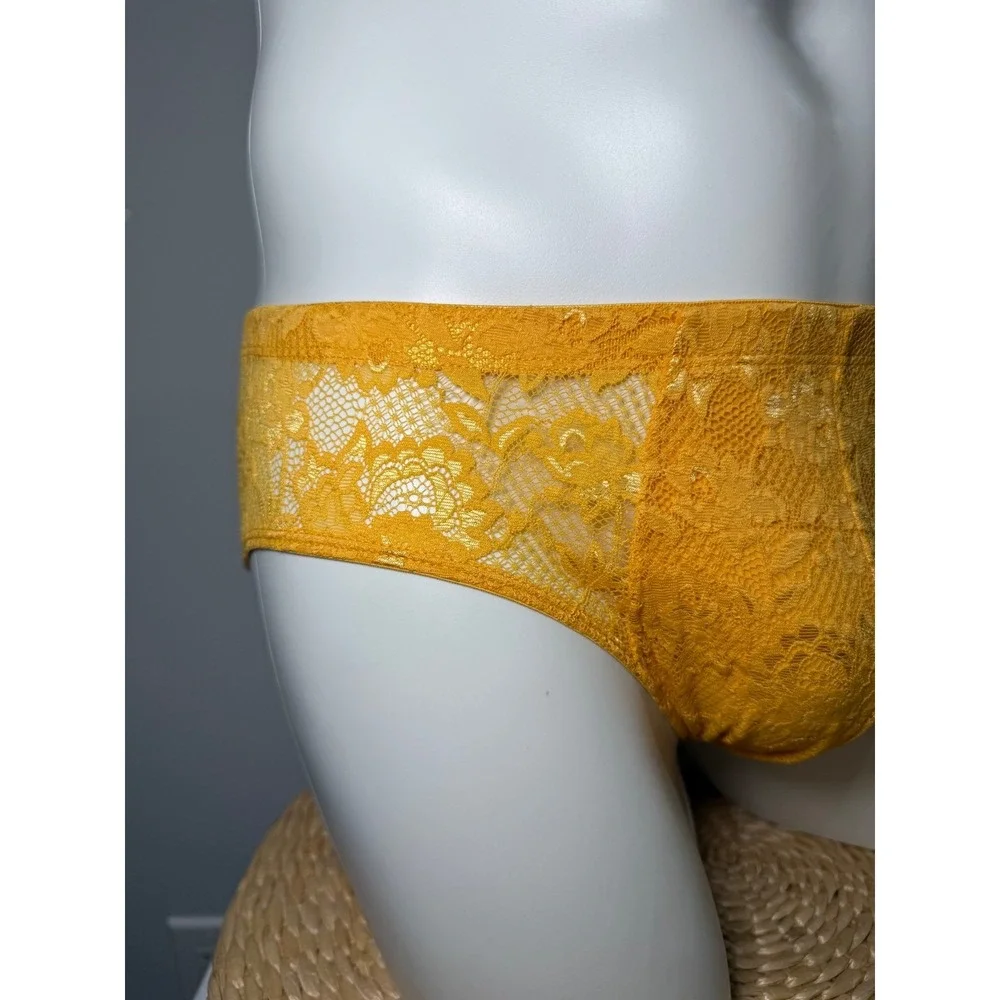 Cosabella Never Say Never Men's Comfort Micro Brief Mango Lace Size XL NWT